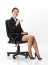 Business woman portrait with cup , .