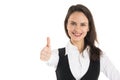 Business woman show thumb up Royalty Free Stock Photo