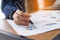 Business woman signing a contract document on office Royalty Free Stock Photo