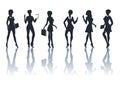 Business Woman Silhouettes Set