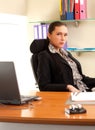 Business woman sitting in the office
