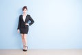 Business woman smile to you Royalty Free Stock Photo