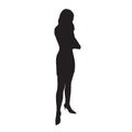 Business woman standing with folded arms