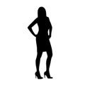 Business woman standing with hands on hips Royalty Free Stock Photo