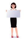 Business woman in suit set. Emotions. Poses. Royalty Free Stock Photo