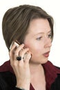 Business woman talking on mobile phone Royalty Free Stock Photo