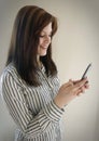 Business woman text messaging Royalty Free Stock Photo