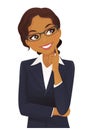 Business woman thinking Royalty Free Stock Photo