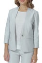 Business woman in white formal summer jacket close up photo Royalty Free Stock Photo