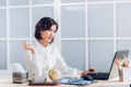 business woman working in the office Royalty Free Stock Photo