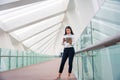 Business woman is writing message Royalty Free Stock Photo