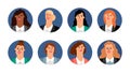 Business women avatars