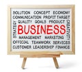 Business Word Cloud Royalty Free Stock Photo