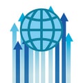 Business world growth profit arrows