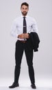 The business world is my playground. Studio shot of a handsome and well-dressed young man. Royalty Free Stock Photo