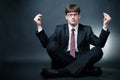 Business yoga Royalty Free Stock Photo