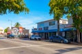 Businesses along Calle Ocho Miami 8th Street 2024 stock photo