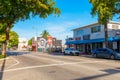 Businesses along Calle Ocho Miami 8th Street 2024 stock photo