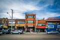 Businesses along Dundas Street West in Chinatown, in Toronto, On