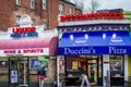 Businesses along Florida Avenue, in Adams-Morgan, Washington, DC