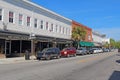 Businesses on Bay Street in downtown Beaufort, South Carolina