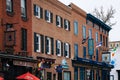 Businesses at O`Donnell Square, in Canton, Baltimore, Maryland