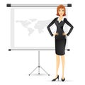 Businesslady giving Presentation Royalty Free Stock Photo