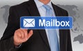 Businessman accessing mailbox