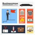 Businessman, businessman accessories. Royalty Free Stock Photo