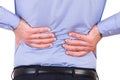 Businessman with aching back. Royalty Free Stock Photo