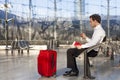 Businessman at the airport