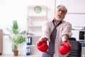 Businessman angry and furious at the workplace Royalty Free Stock Photo