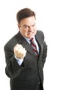 Businessman - Angry Threatening Royalty Free Stock Photo