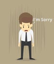 Businessman apologize