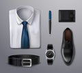 Businessman Apparel Accessories Royalty Free Stock Photo