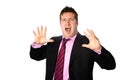 Businessman appearing shocked Royalty Free Stock Photo