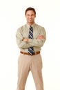 Businessman with arms crossed