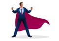 Businessman as a superhero Royalty Free Stock Photo