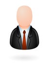 Businessman avatar glossy