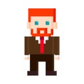businessman avatar pixel 8 bit