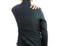 Businessman backache isolate