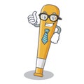 Businessman baseball bat character cartoon Royalty Free Stock Photo