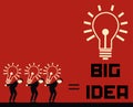 Businessman Big Idea Royalty Free Stock Photo