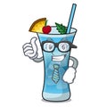 Businessman blue hawaii character cartoon