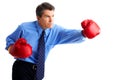 Businessman boxer Royalty Free Stock Photo