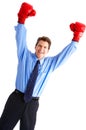 Businessman boxer Royalty Free Stock Photo