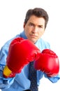 Businessman boxer Royalty Free Stock Photo