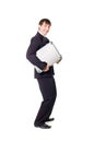 Businessman with briefcase Royalty Free Stock Photo