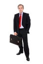 Businessman with briefcase