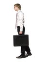 Businessman with briefcase Royalty Free Stock Photo